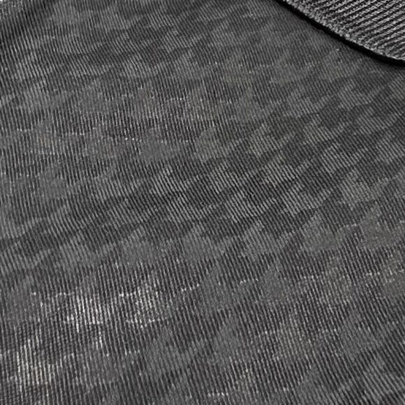 Greg Norman for Tasso Elba black houndstooth golf polo size L - Picture 9 of 9